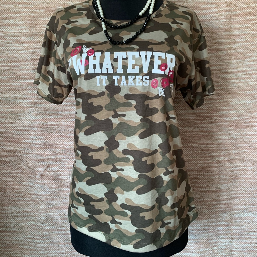 Camo Whatever It Takes Tee